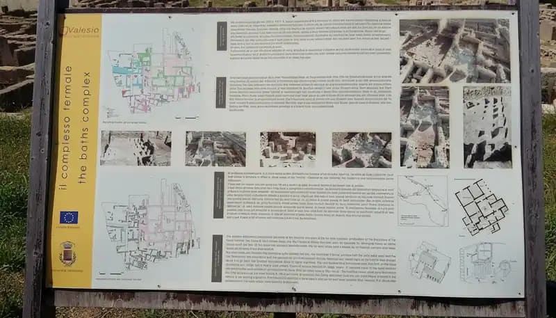 Resti complesso termale area archeologica di Valesio — Torchiarolo